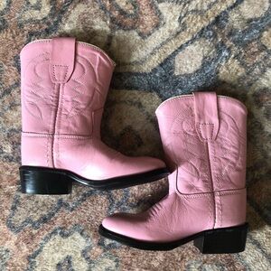 Toddler girls Old West Pink Cowboy Boots size: 4.5